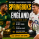 Springboks vs England Rugby 2026